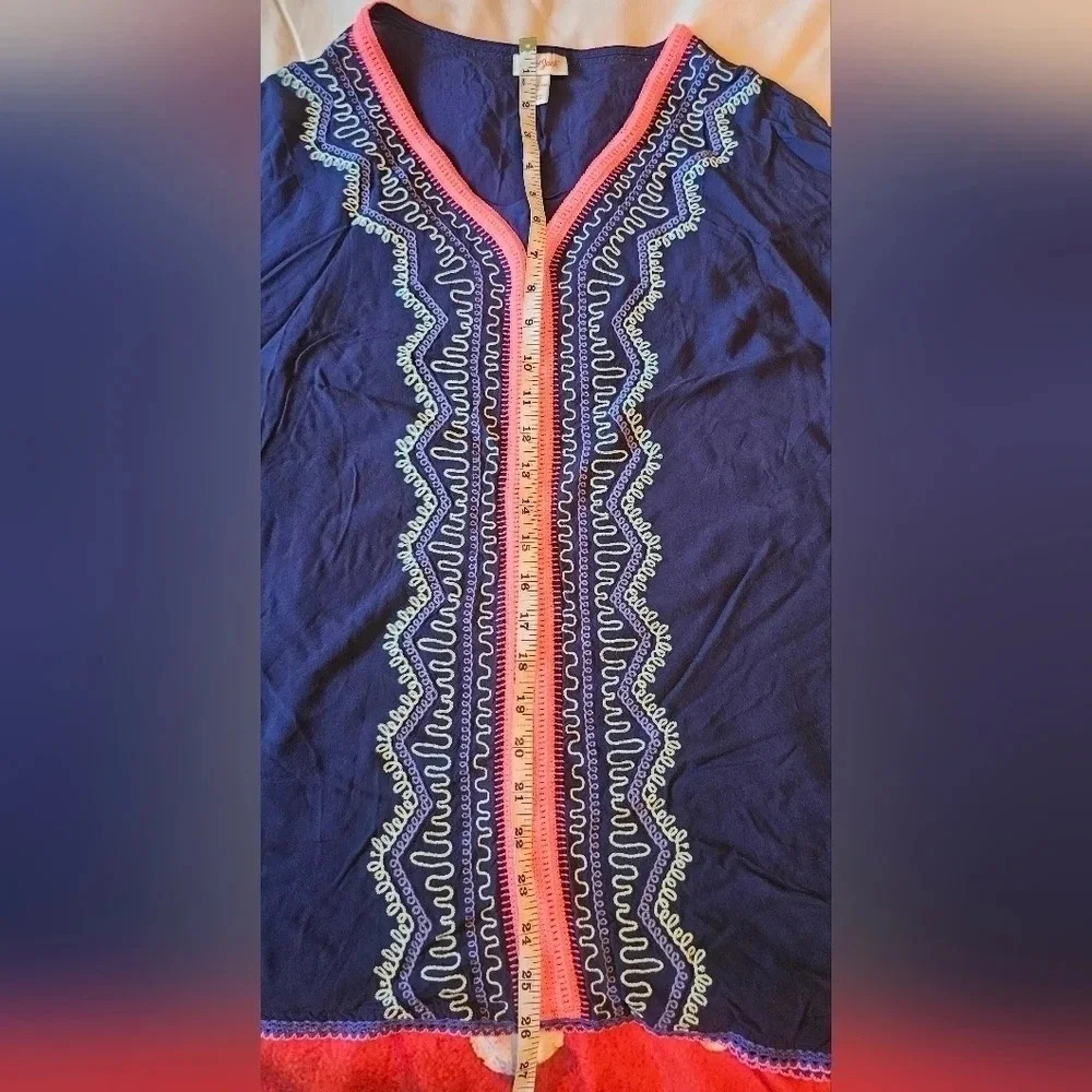 Cat & Jack Girl's Embroidered Boho Short Sleeve Top Size XL (14/16) - Picture 11 of 11